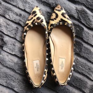 Hardly worn, Valentino Rockstud Flats size 38.5